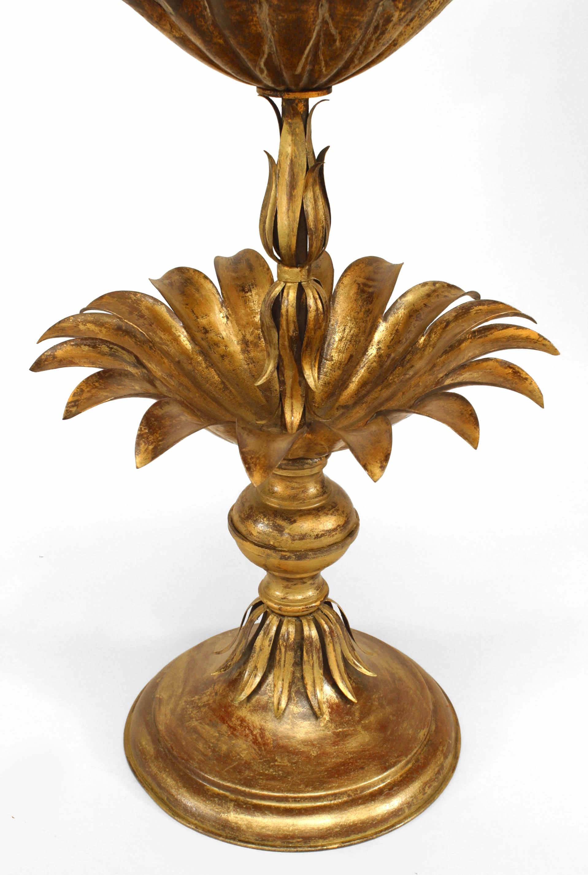 Spanish Colonial Spanish Gilt 4-Tier Palm Fernery For Sale