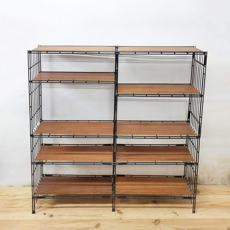 Midcentury Spanish Modular Shelving System Multistrux by Multimueble