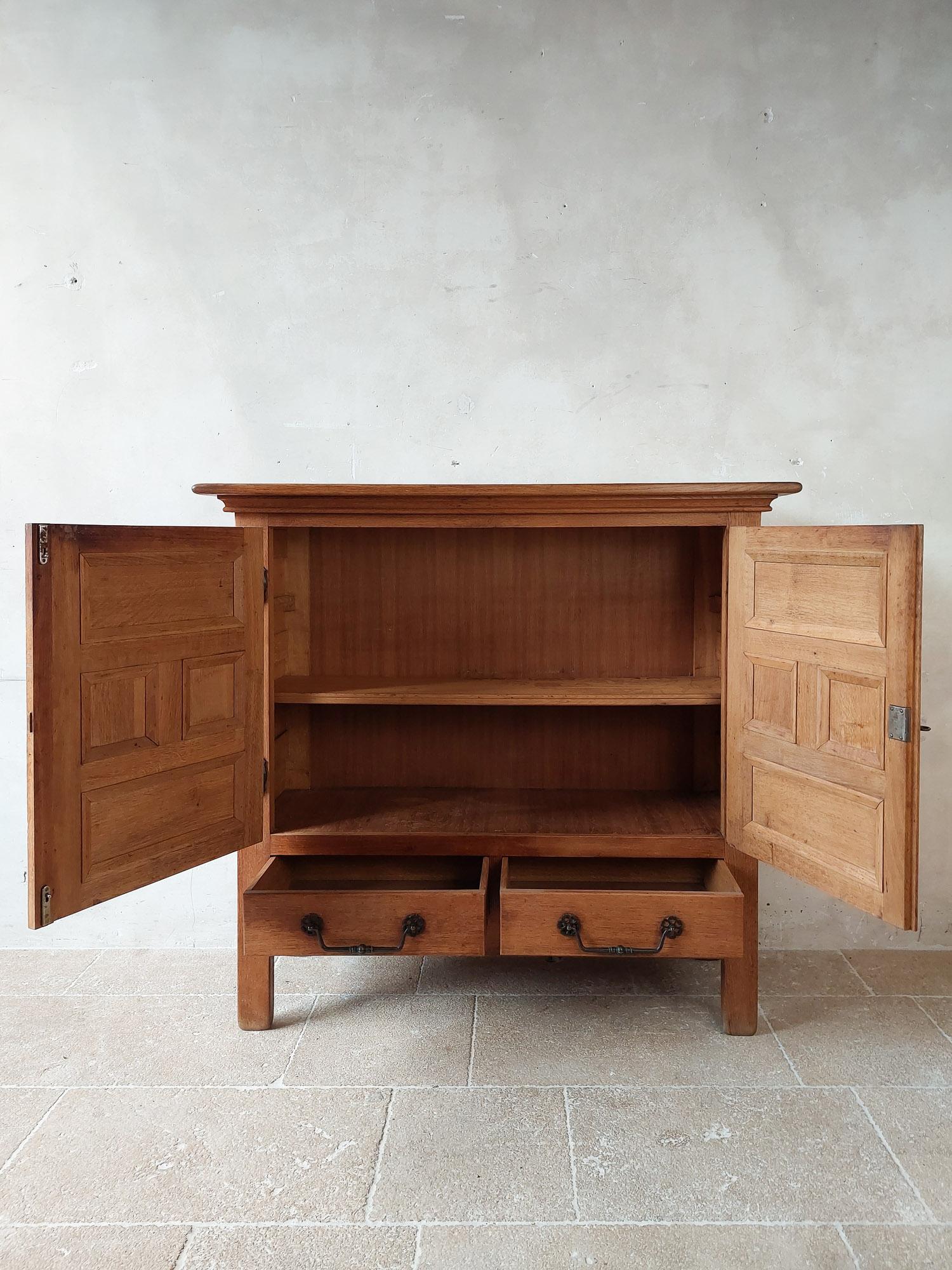 Midcentury Spanish Oak Cabinet, 1950s 7