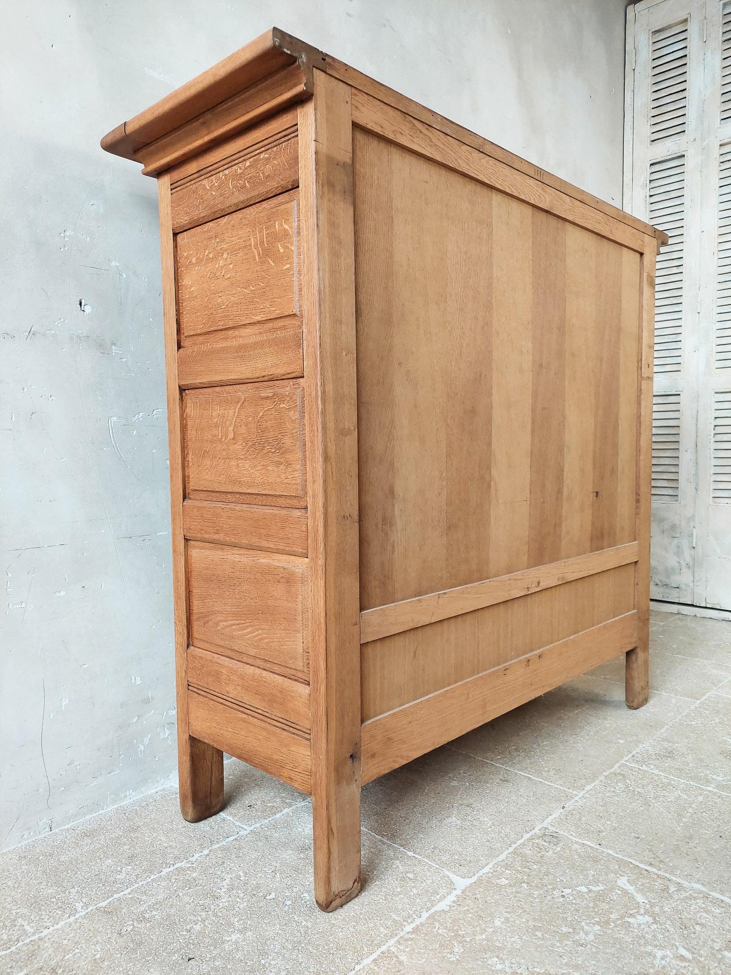 Midcentury Spanish Oak Cabinet, 1950s 10