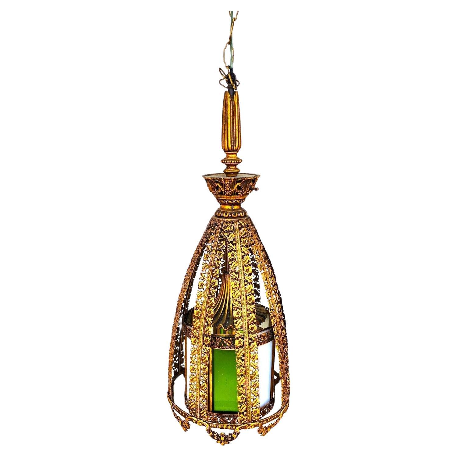 Mid Century Spanish Pendant Light Chandelier