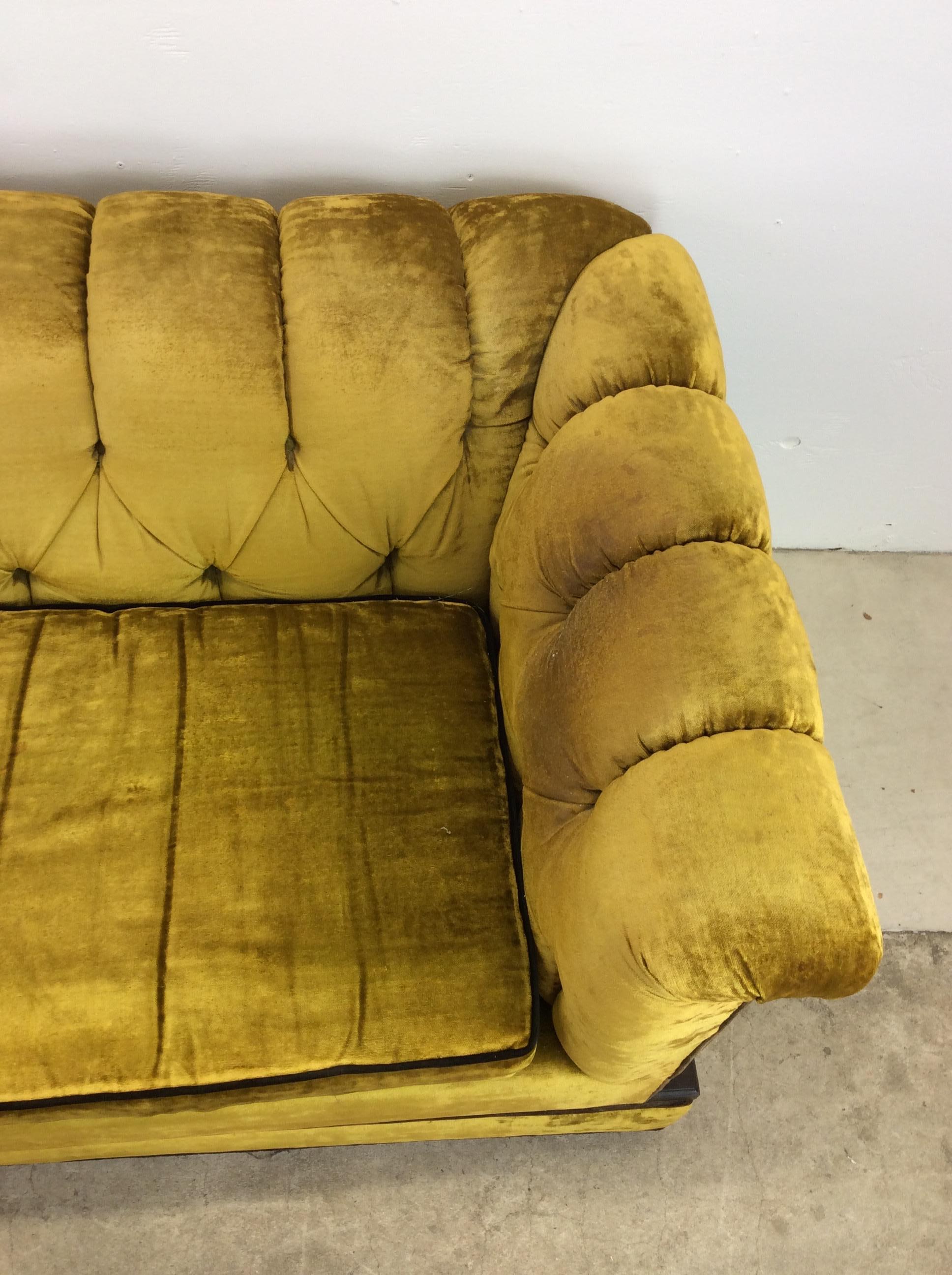 Mid Century Spanish Revival Sofa with Tufted Back 6