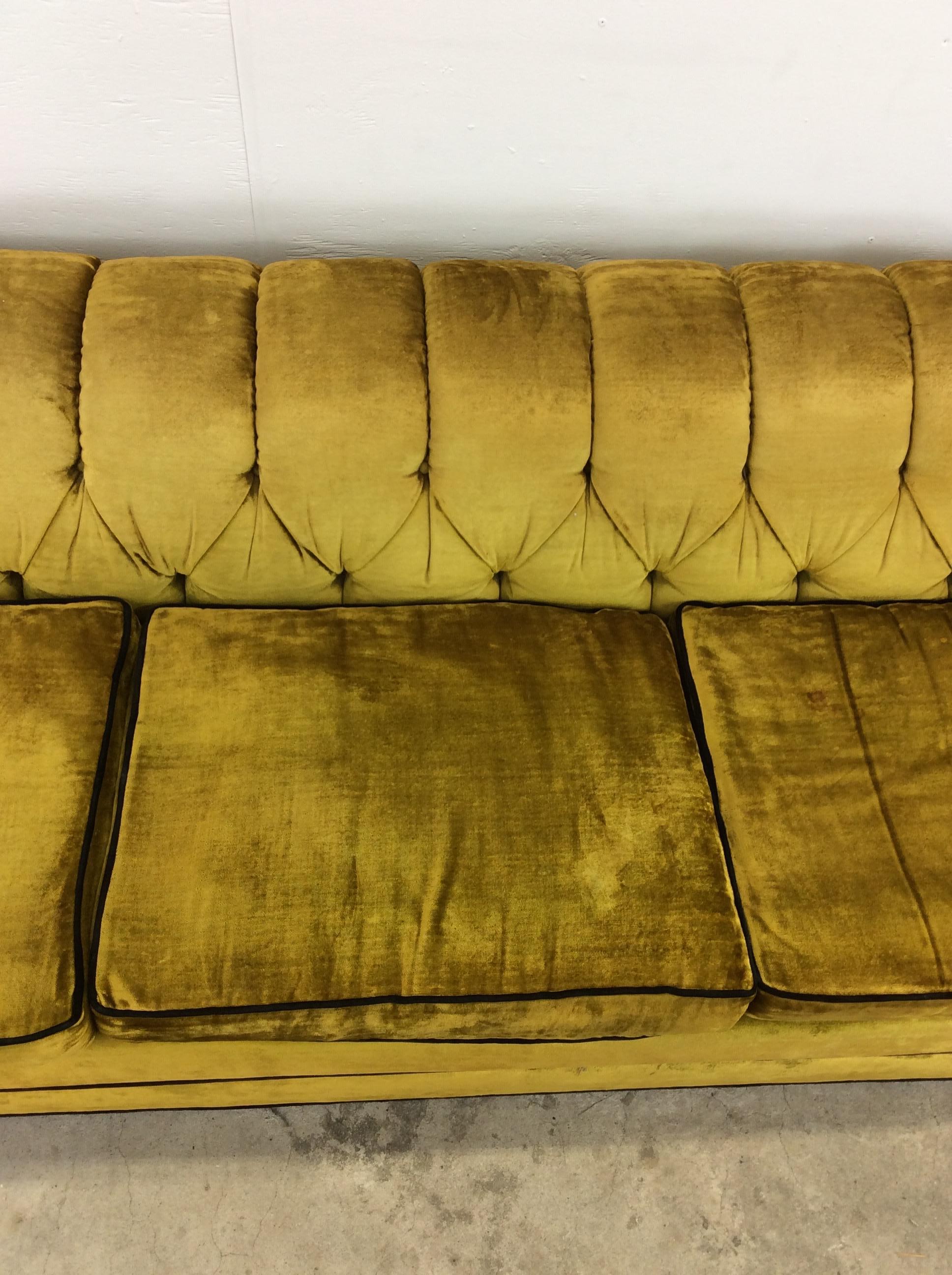 Mid Century Spanish Revival Sofa with Tufted Back 7