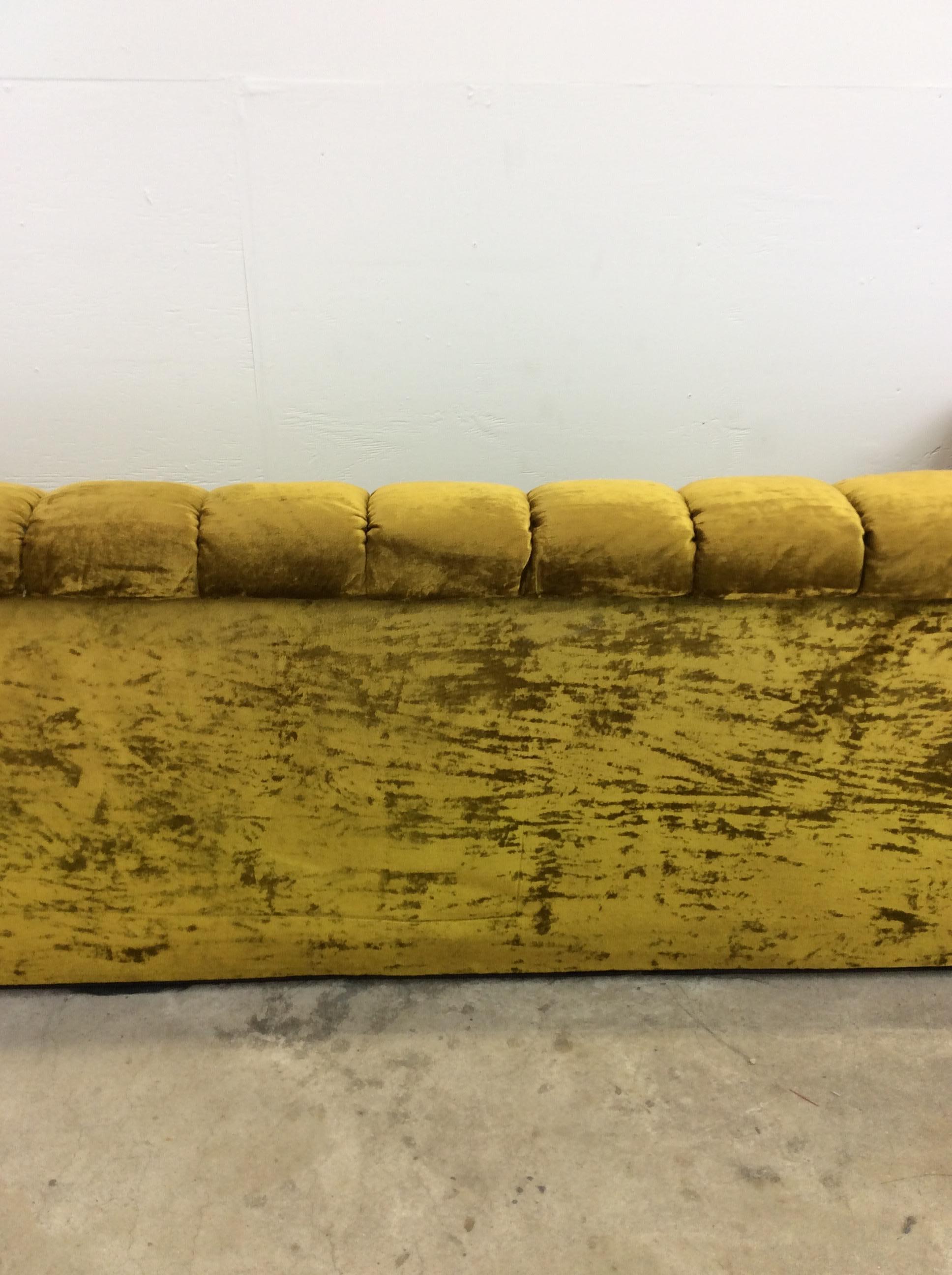 Mid Century Spanish Revival Sofa with Tufted Back 11