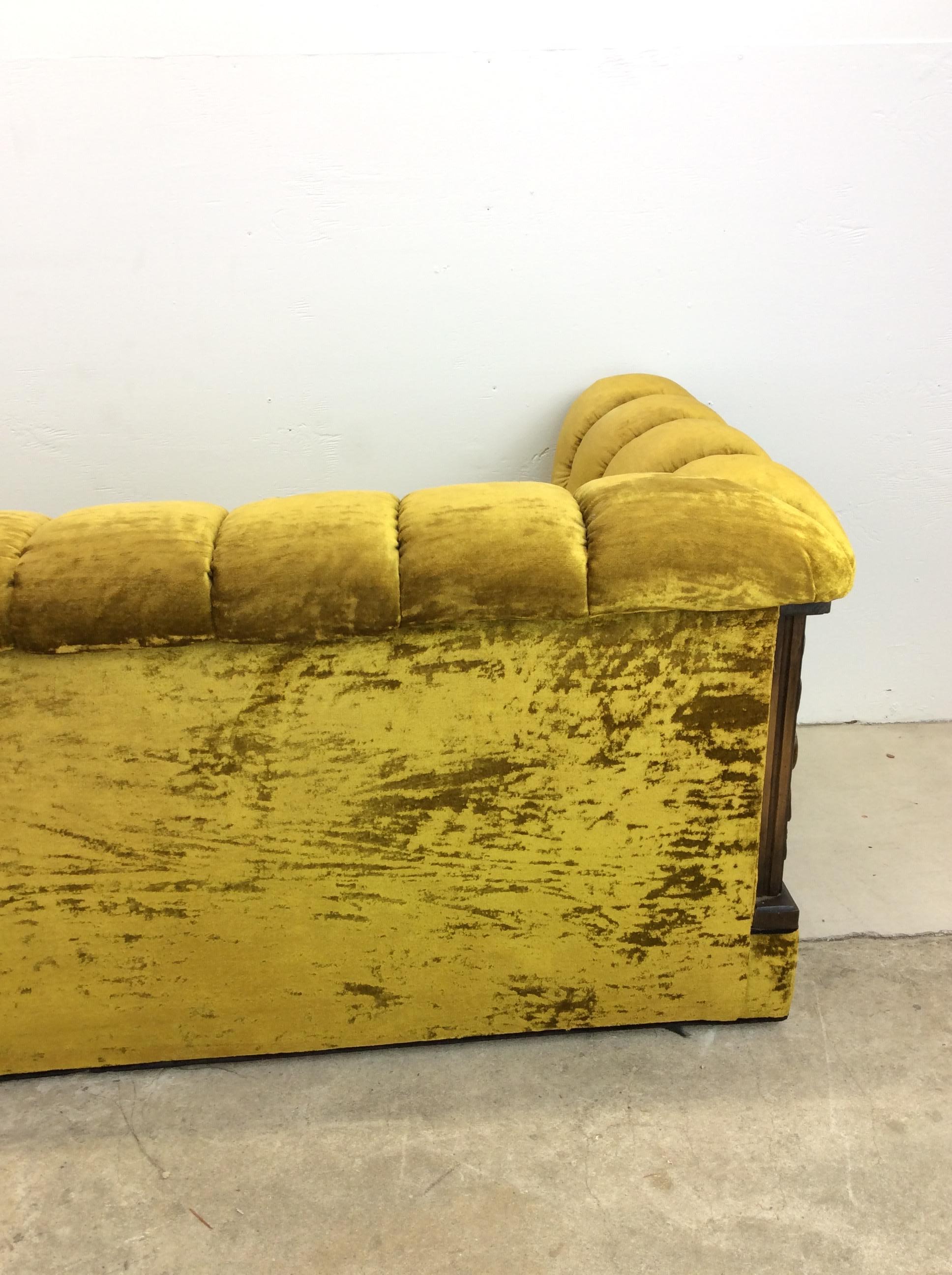 Mid Century Spanish Revival Sofa with Tufted Back 12