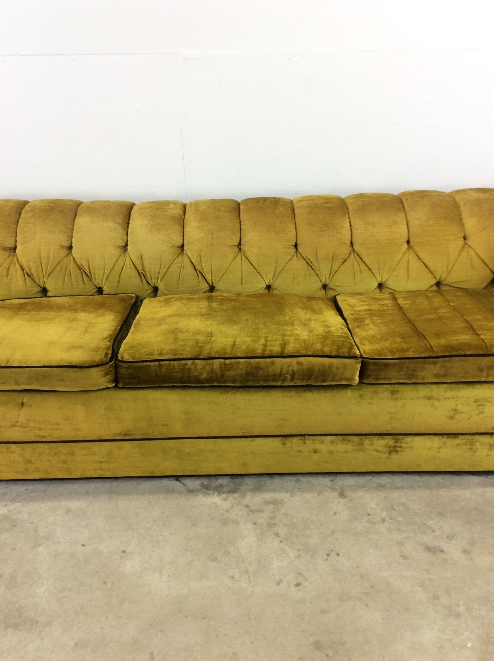 Mid-Century Modern Mid Century Spanish Revival Sofa with Tufted Back