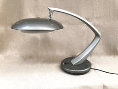Midcentury Spanish Rotating Table Lamp Model Boomerang in Metal and Plastic