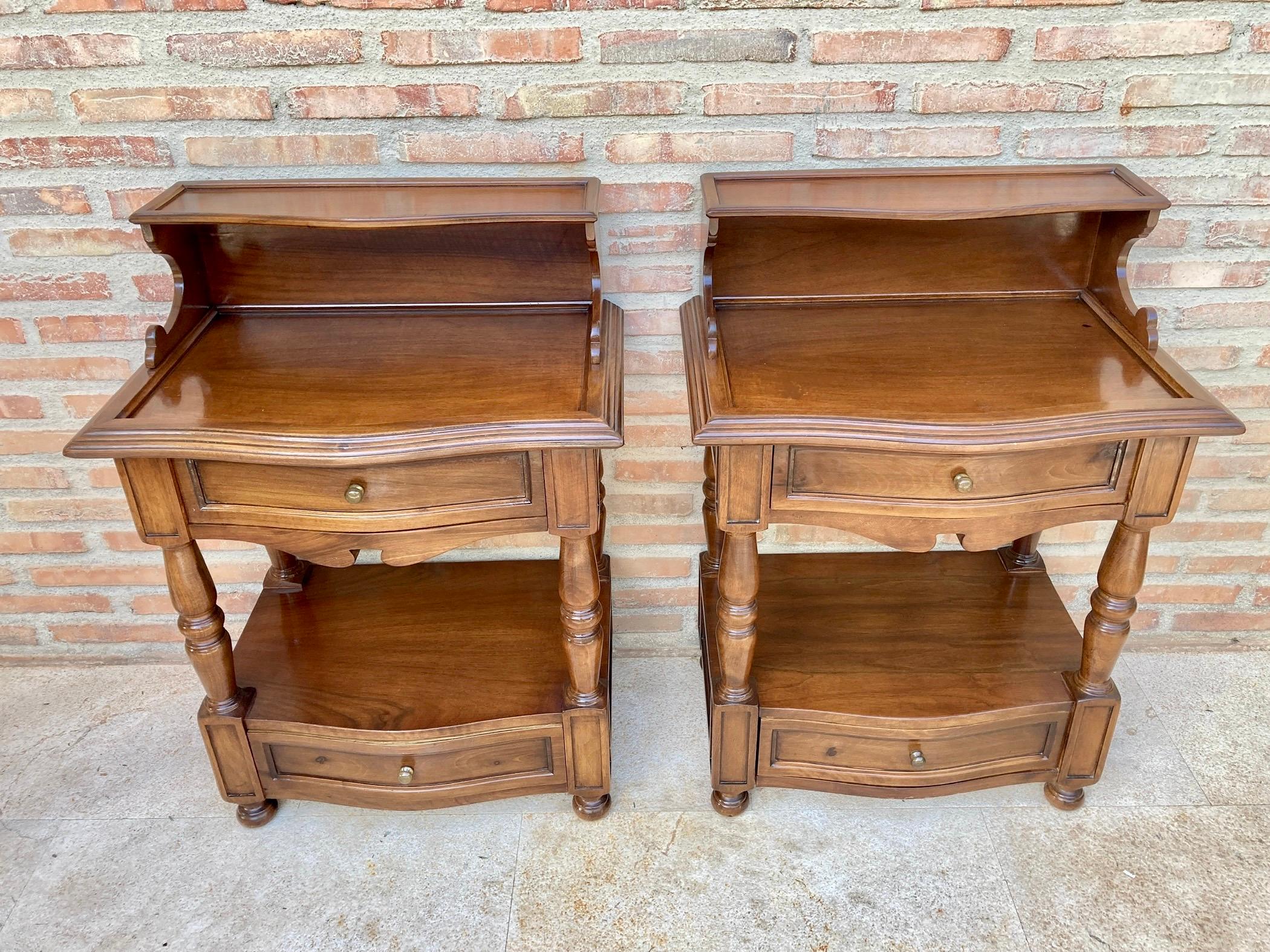 mid century nightstands set of 2