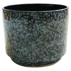 Mid Century Speckled Cylinder Planter