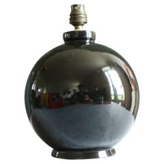 Mid-century spherical Table Lamp, Era Jacques Adnet France