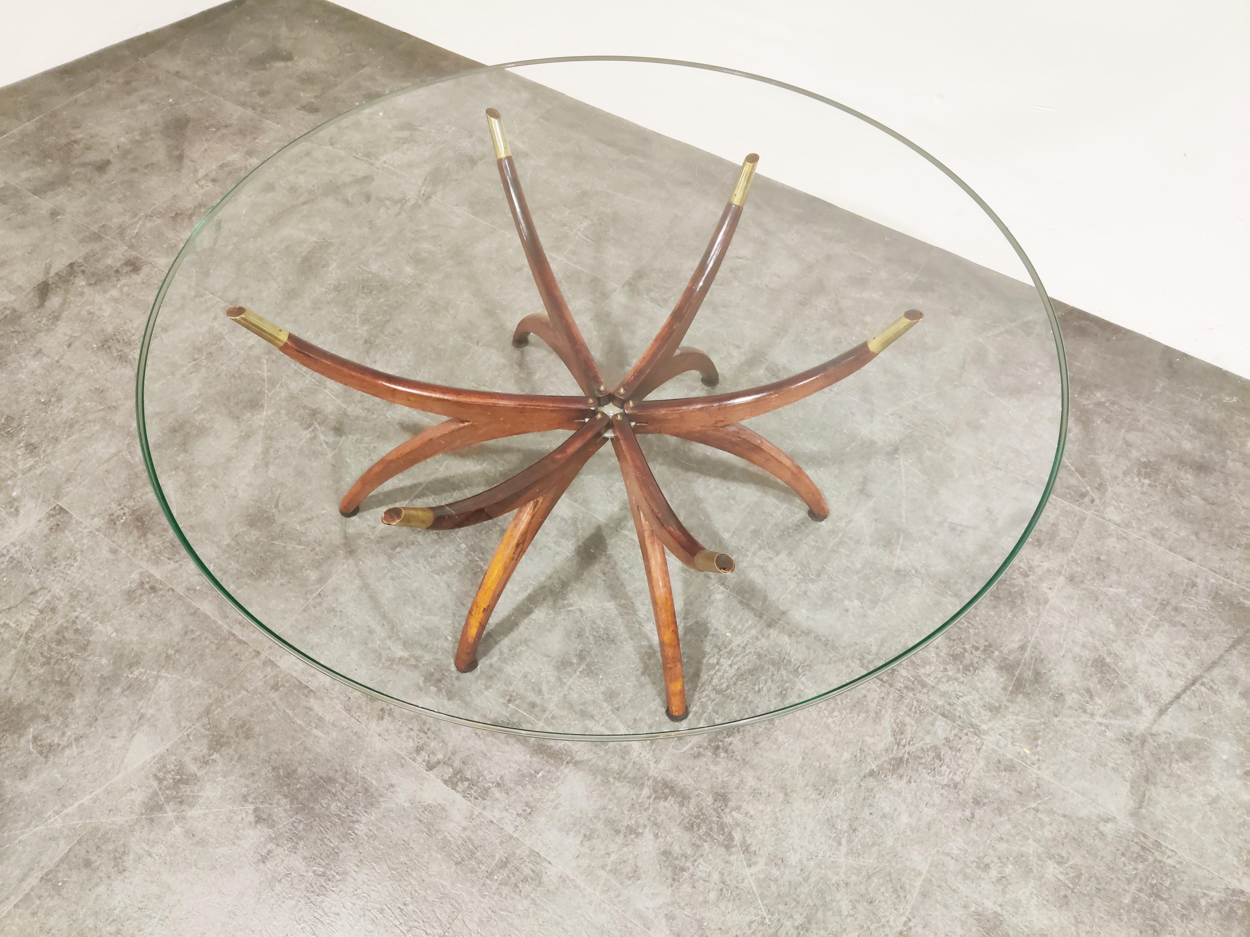 Midcentury Spider Coffee Table, 1950s In Good Condition In HEVERLEE, BE