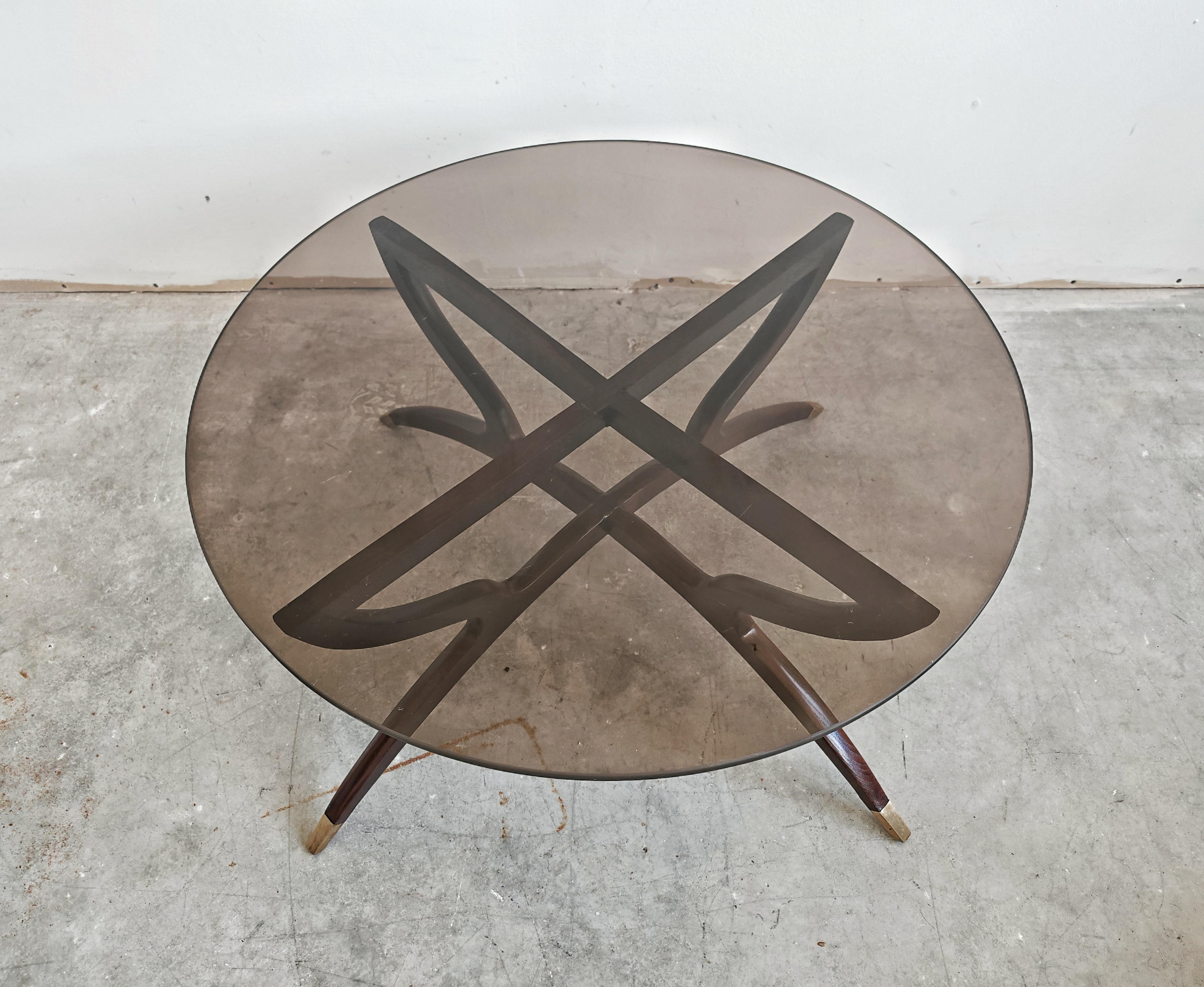 Tavolino da caffè Mid Century Spider in legno di Wood nello stile di Carlo di Carli In condizioni buone in vendita a Beograd, RS