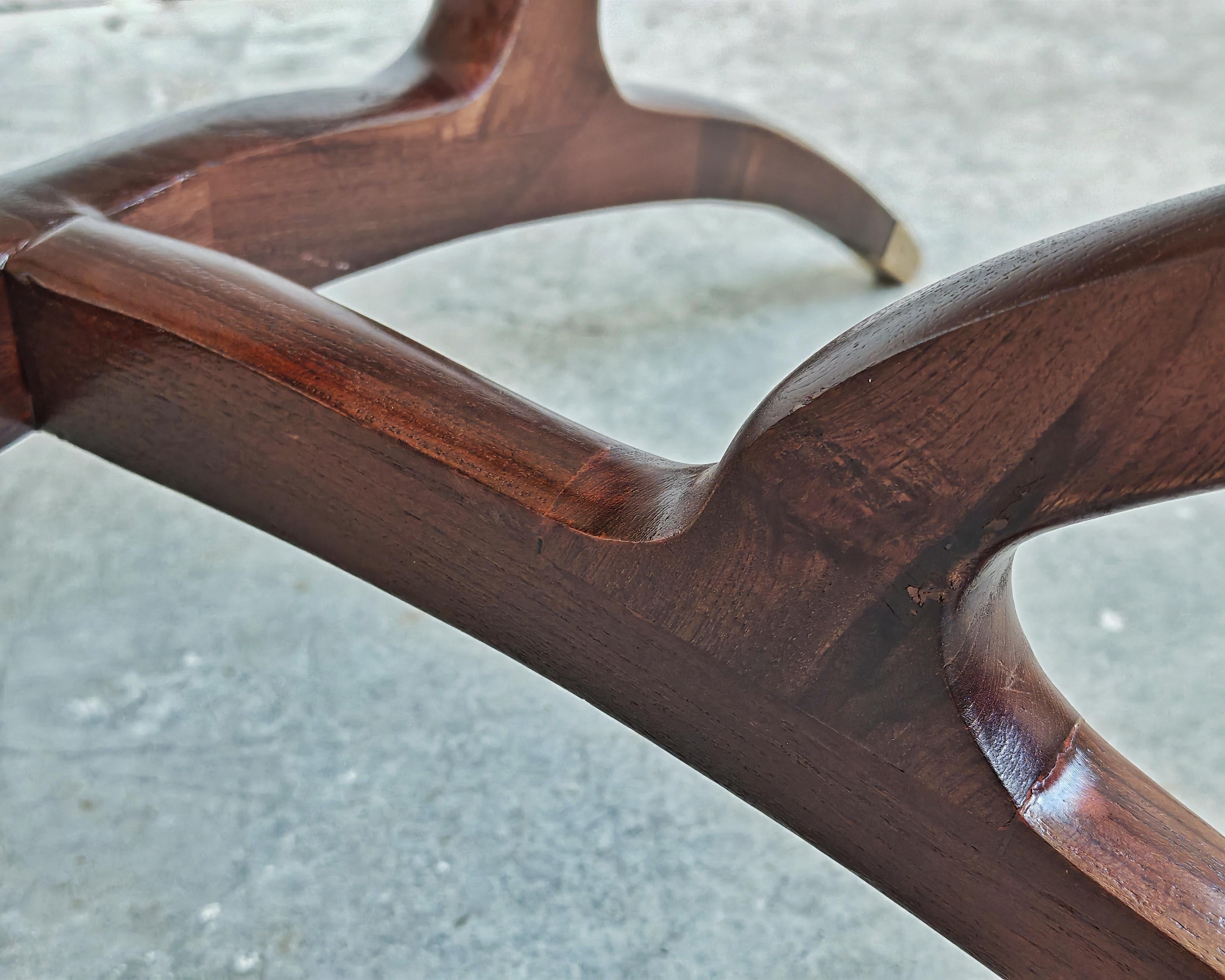 Metà XX secolo Tavolino da caffè Mid Century Spider in legno di Wood nello stile di Carlo di Carli in vendita