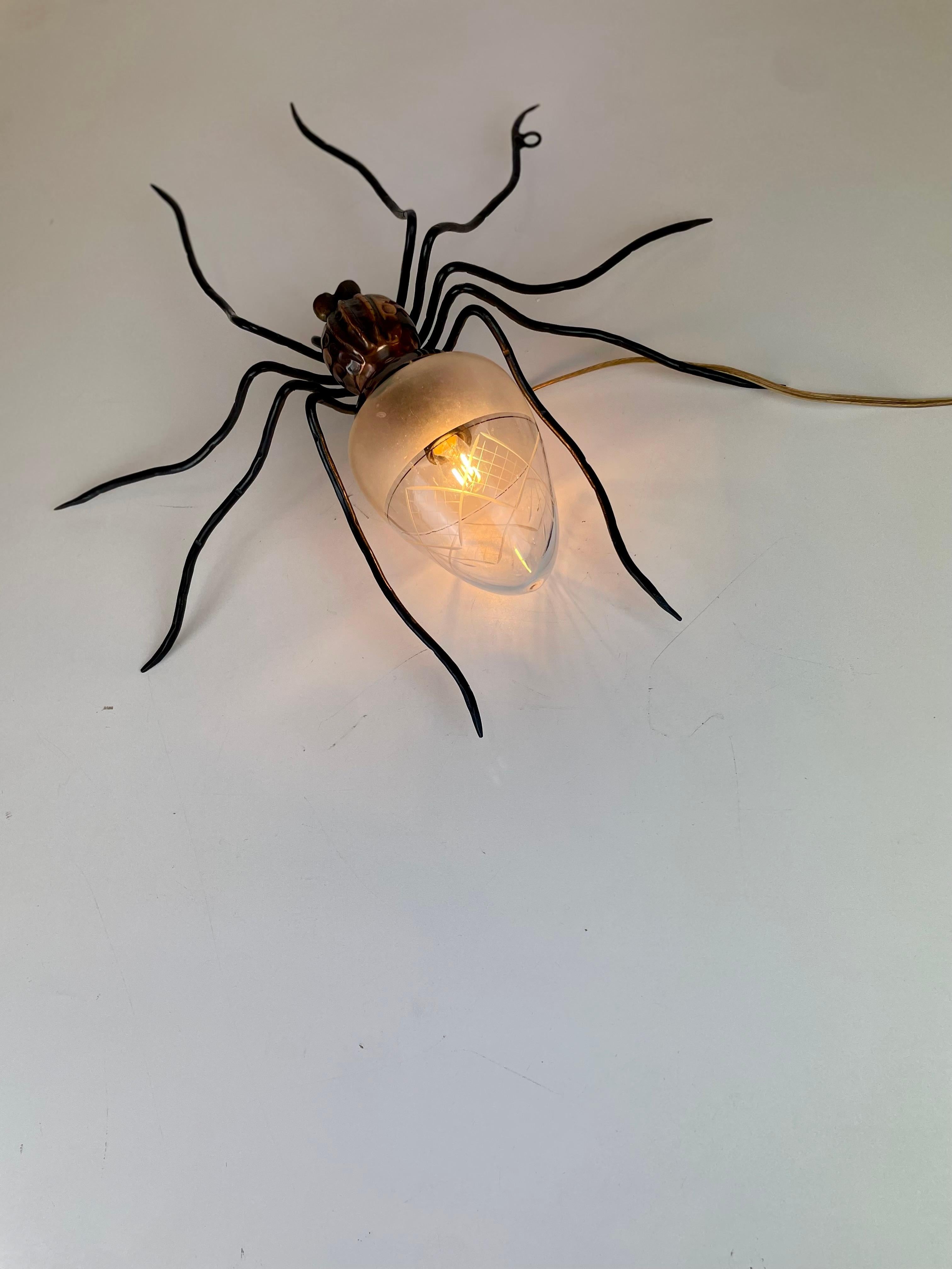 Lámpara de pared Araña de mediados de siglo, años 60 en venta 9