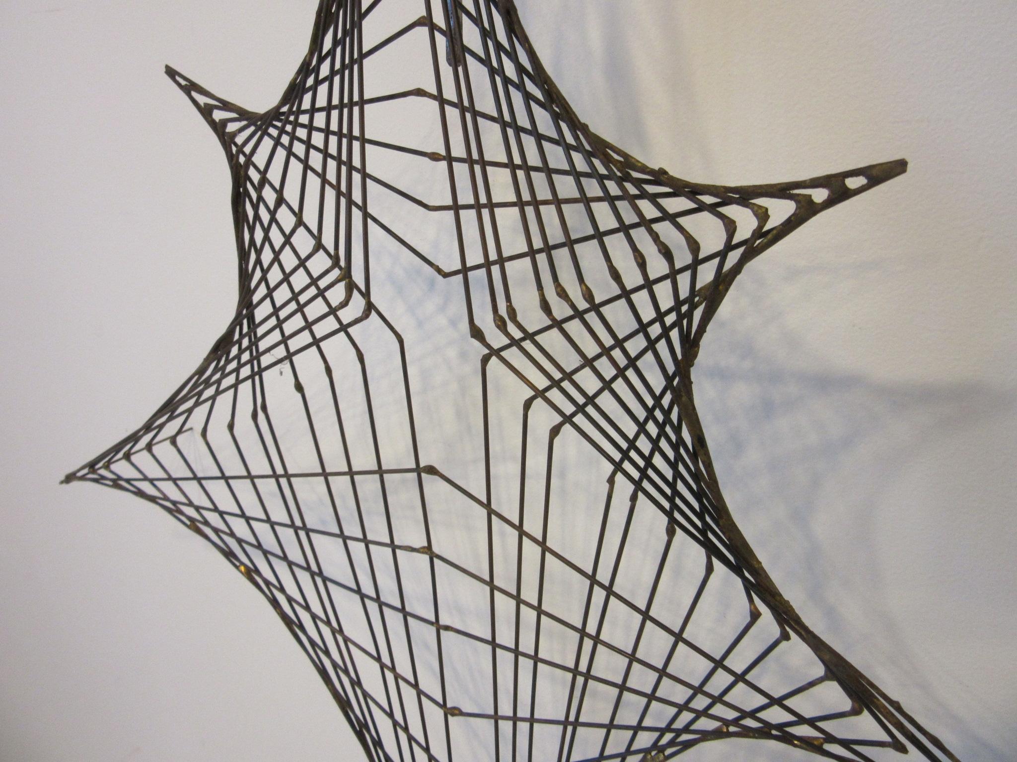 wire spider web