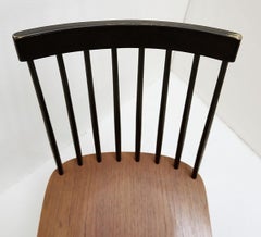 Midcentury Spindle Back Dining Chairs by Yngve Ekström for Pastoe, Netherlands