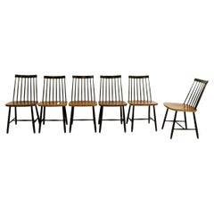 Midcentury Spindle Back Dining Chairs by Yngve Ekström for Pastoe, Netherlands