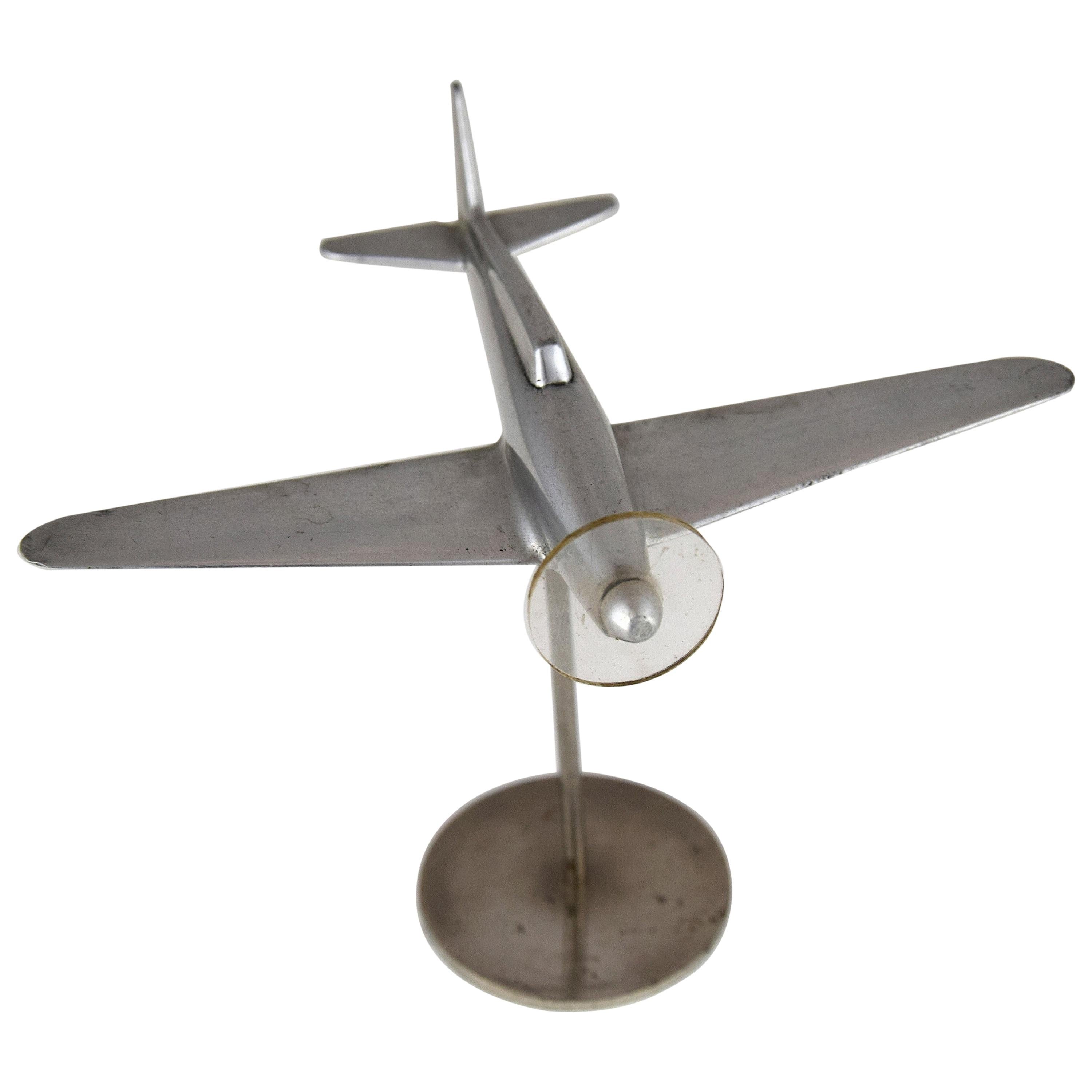 Midcentury Spitfire Fighter Aircraft Model