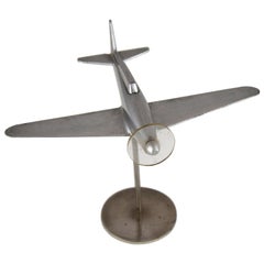 Vintage Midcentury Spitfire Fighter Aircraft Model