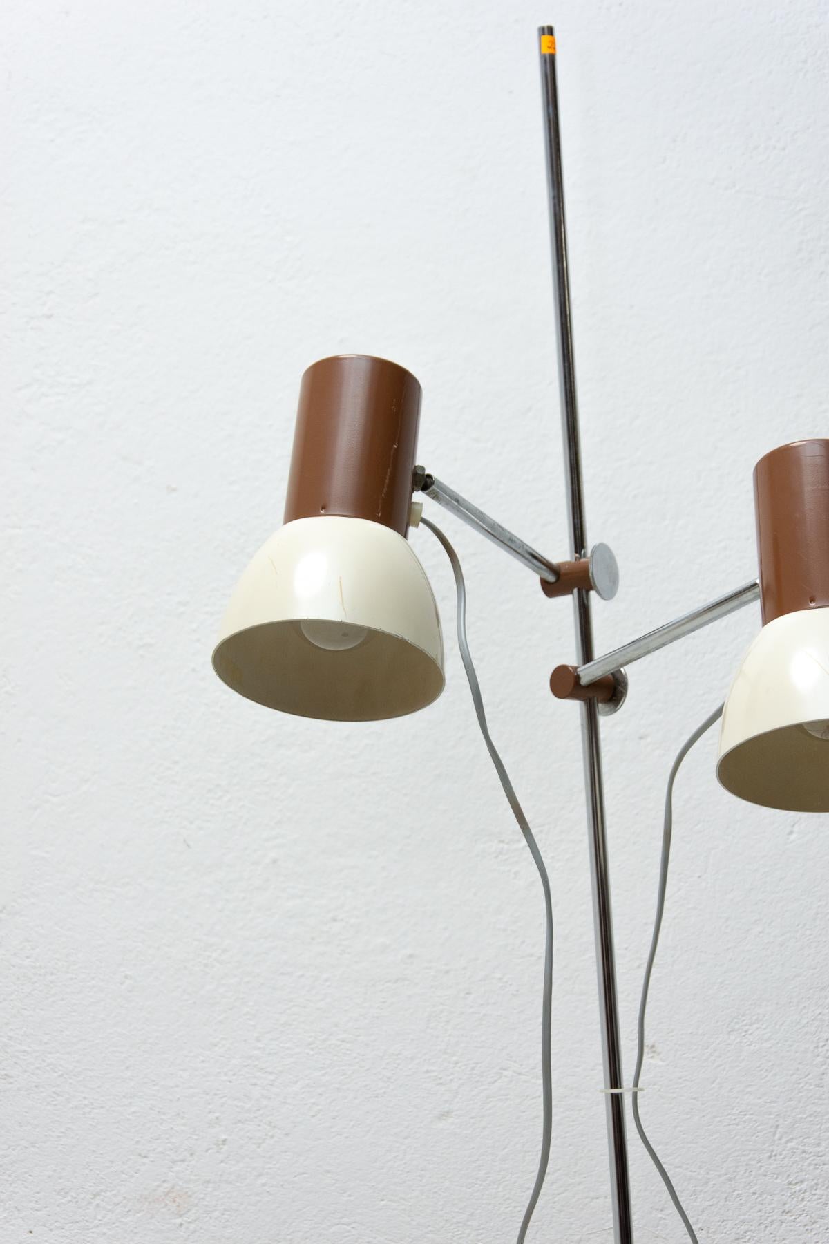 Plated Midcentury Spot Floor Lamp, Designed by Josef Hurka, 1960s