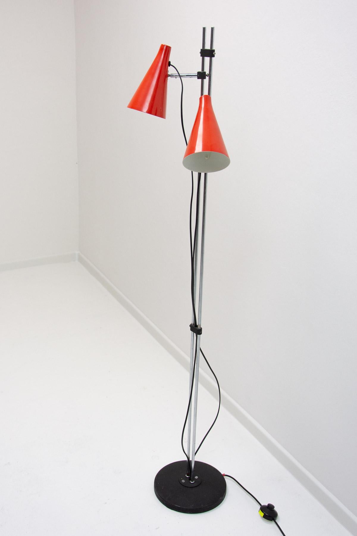 Mid-century spot floor lamp, designed by Josef Hurka, 1960’s In Good Condition For Sale In Prague 8, CZ
