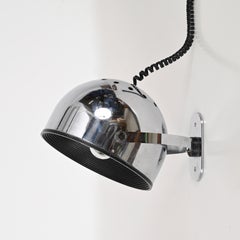 Lampada a spot di metà secolo in cromo di Gae Aulenti per Stilnovo, Italia anni '70