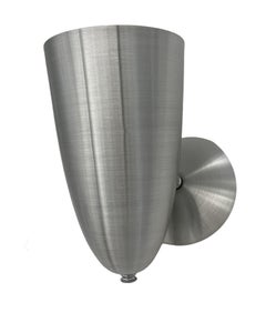 Mid Century Spun Aluminum Torchiere Wall Sconce, Unused Old Stock