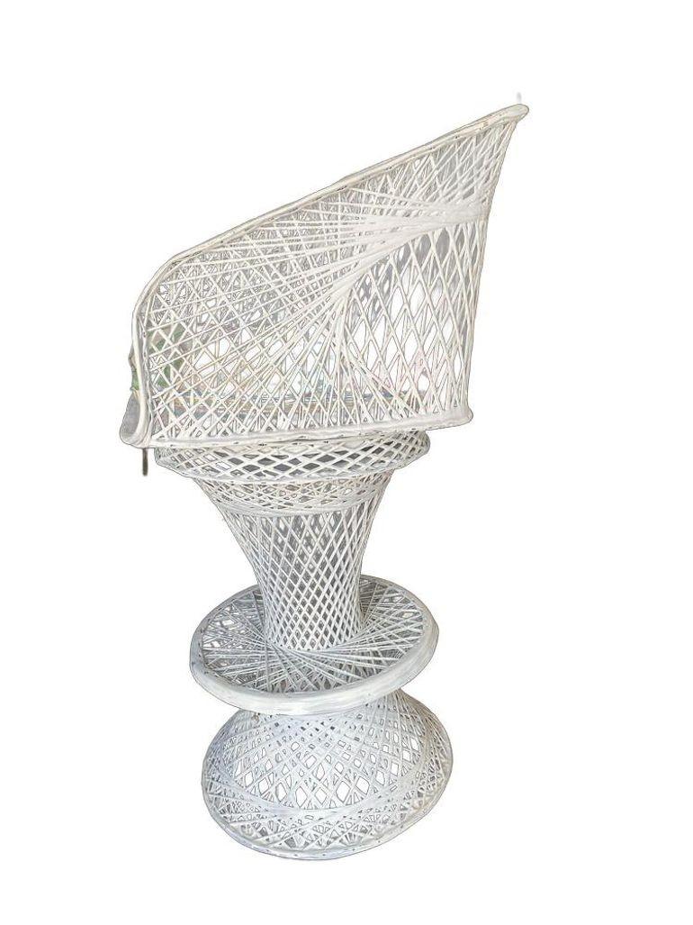 Taburete y juego de bar Mid Century Spun Fiberglass by Woodard en venta 7