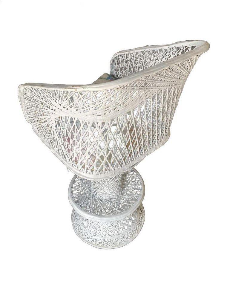 Taburete y juego de bar Mid Century Spun Fiberglass by Woodard en venta 8