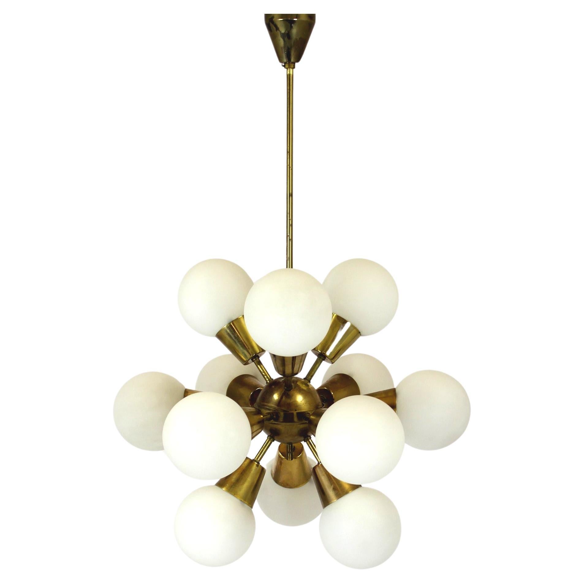 Mid-Century Sputnik Chandelier from Kamenický Šenov, 1970s