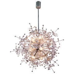 1960 Germany Palwa Sputnik Chandelier Swarovski Crystal & Nickel