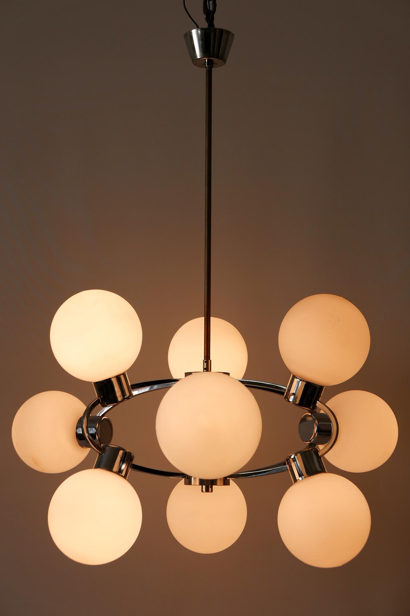 Lampadario Sputnik multiglobo o lampada a sospensione Orbit, anni '70, Germania in vendita 5