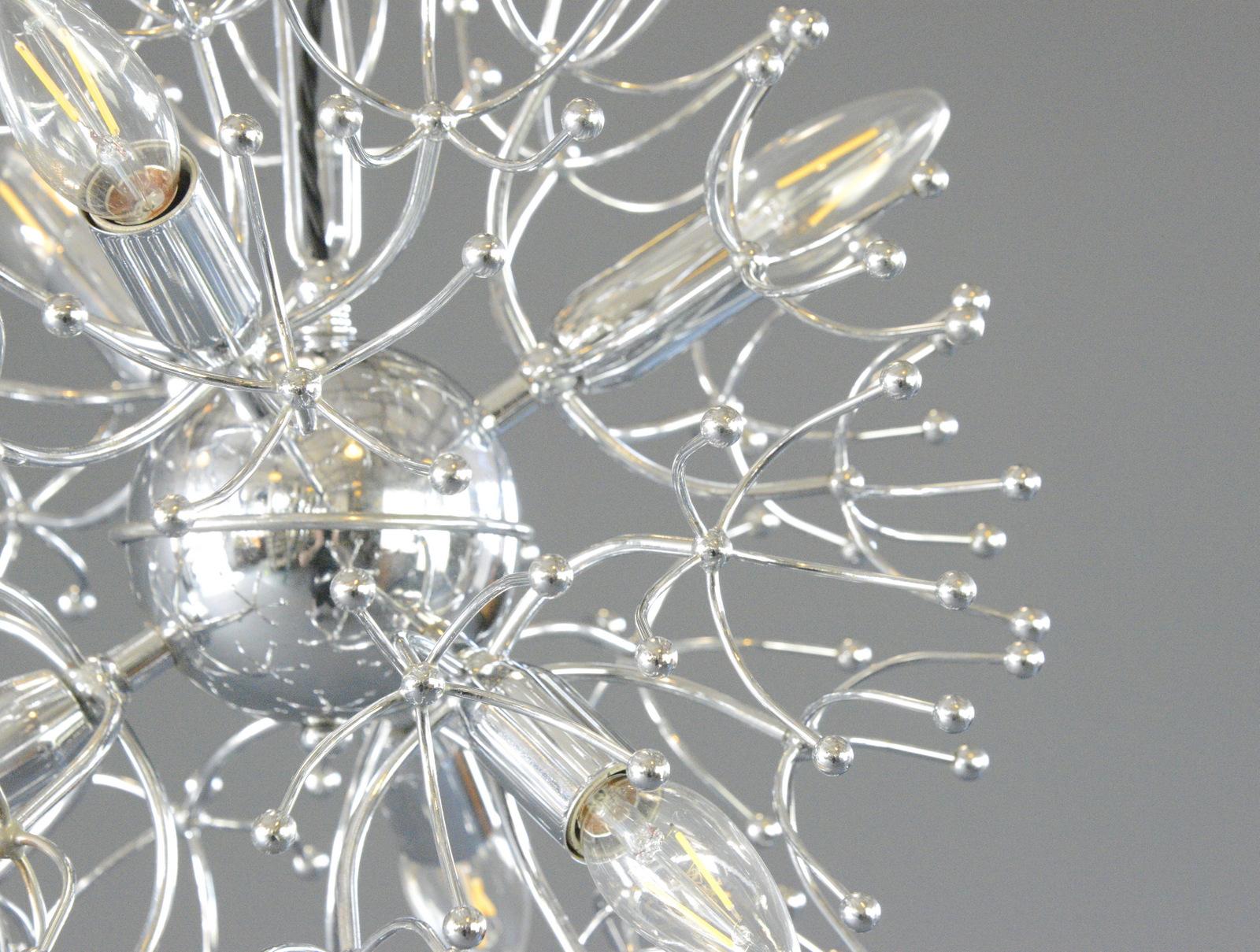 Italian Mid Century Sputnik Pendant Light By Sciolari Circa 1960s For Sale