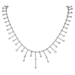 Mid Century Sputnik Starburst Diamond Choker Halskette