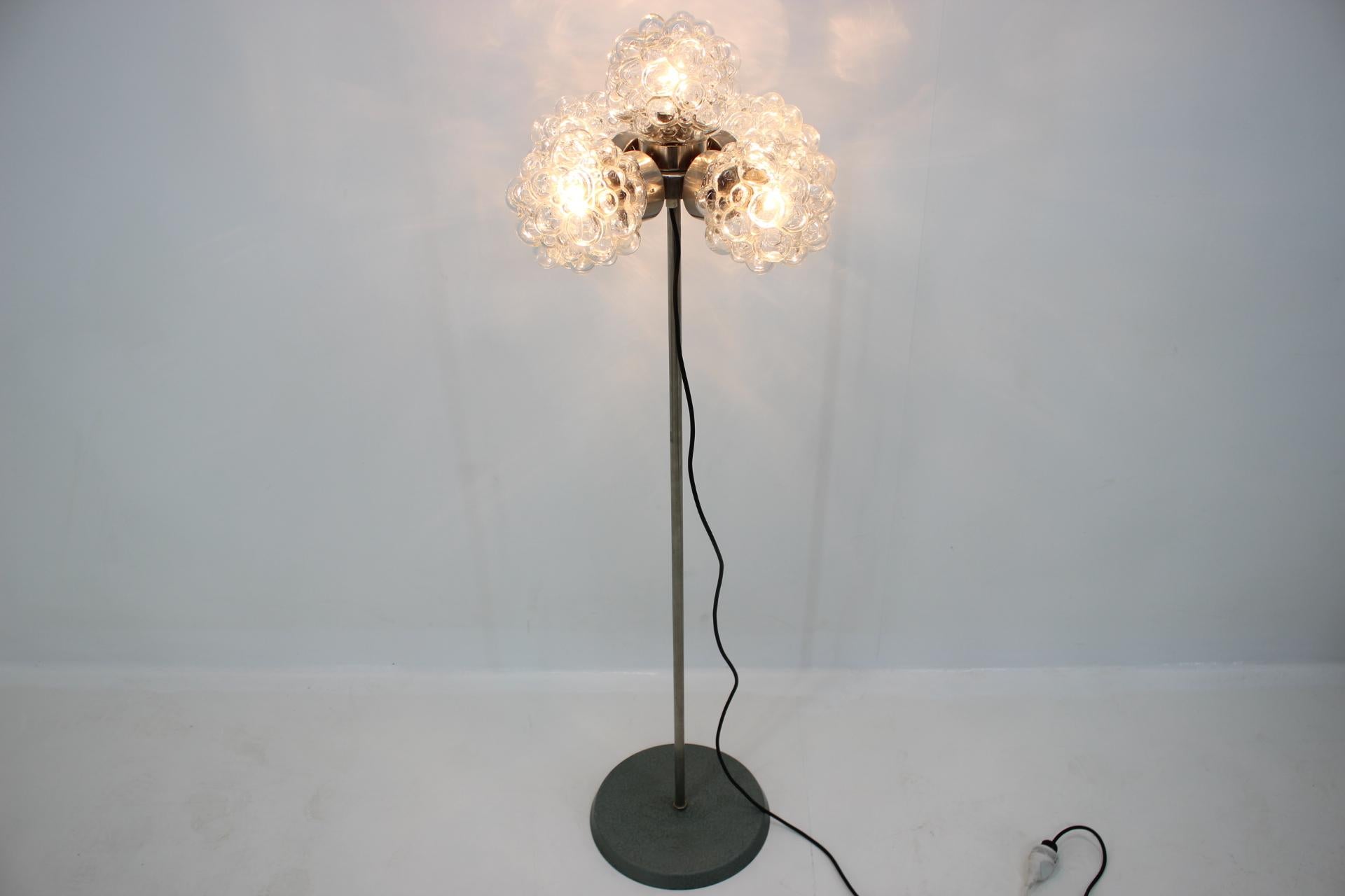 Late 20th Century Midcentury Sputnik Style Art Glass Floor Lamp, 1970s For Sale
