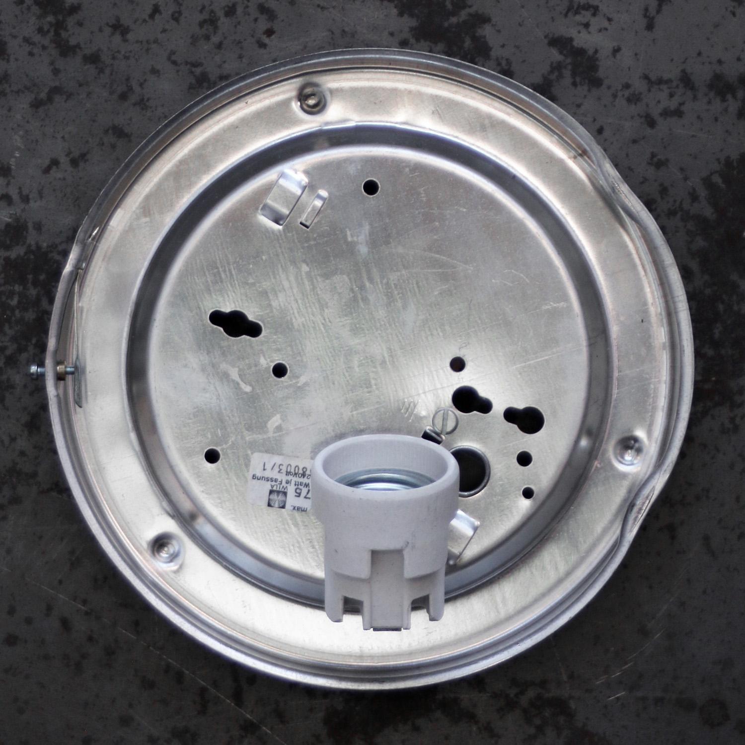 XX secolo Lampada ad incasso quadrata in vetro trasparente del Mid-Century in vendita