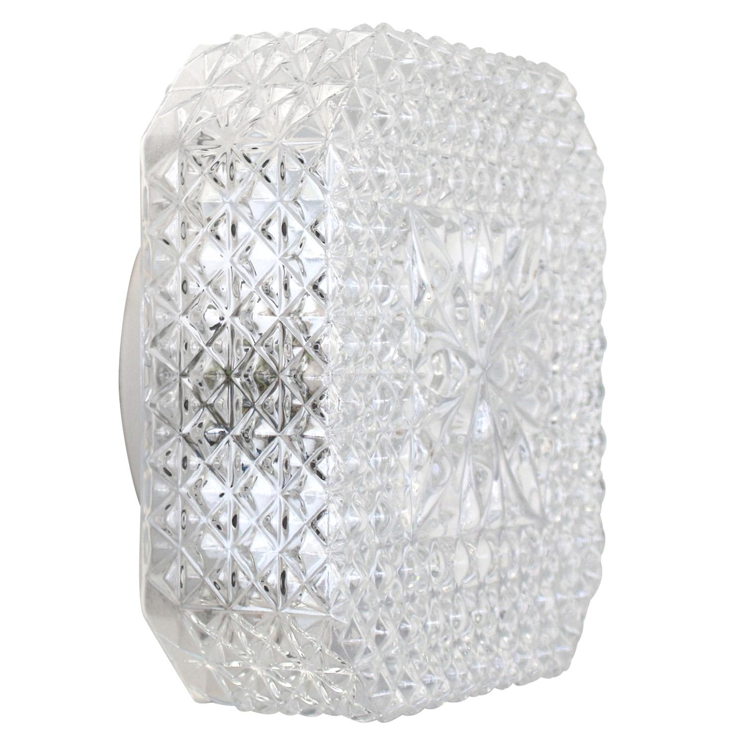 Mid-century wall or ceiling lamp.
Metal base with white clear glass.

1960-1970

Weight: 1.85 kg / 4.1 lb

Priced per individual item. All lamps have been made suitable by international standards for incandescent light bulbs, energy-efficient and