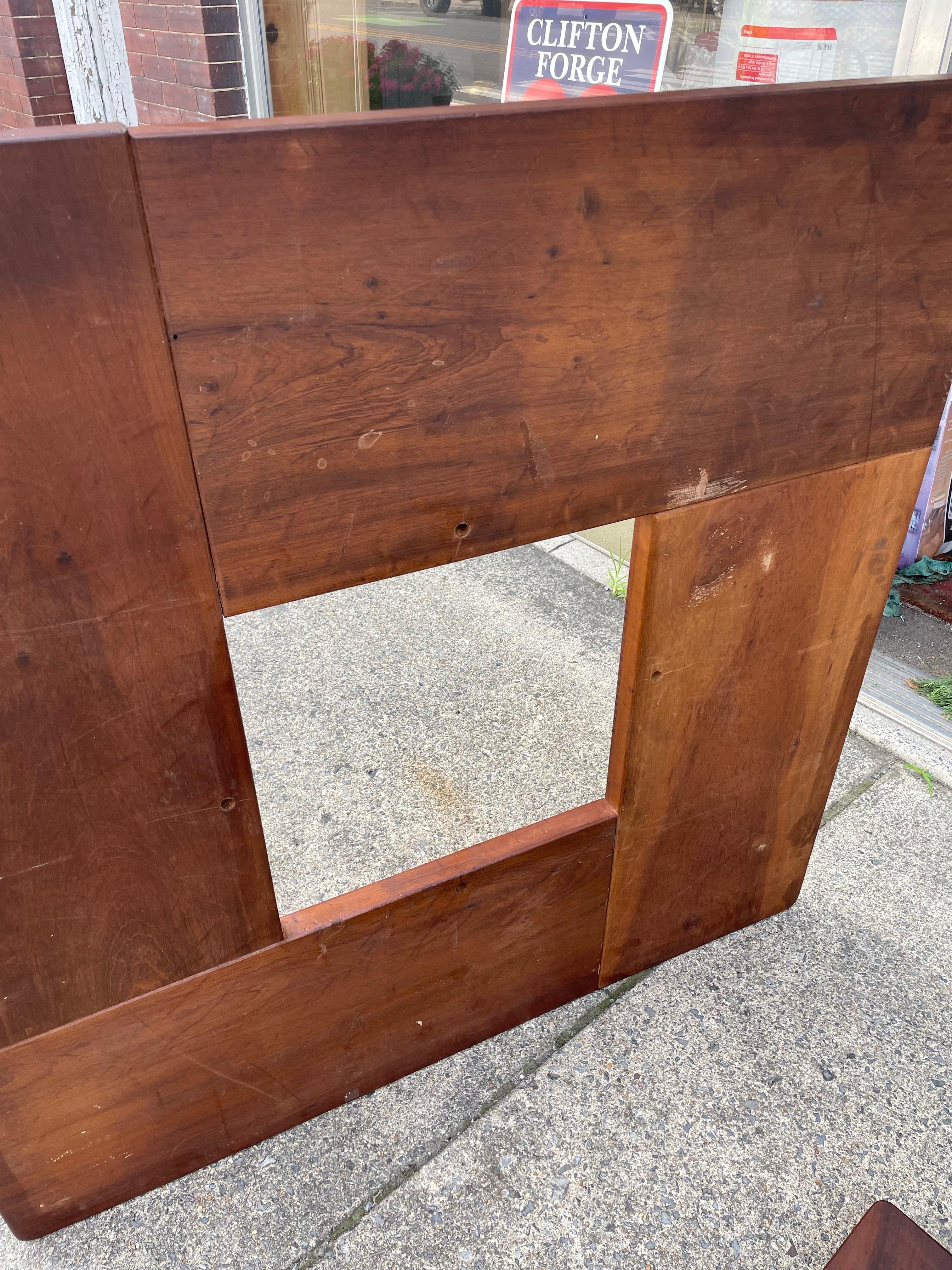 Mid Century Square Coffee Table w/Center Cut-Out For Sale 5