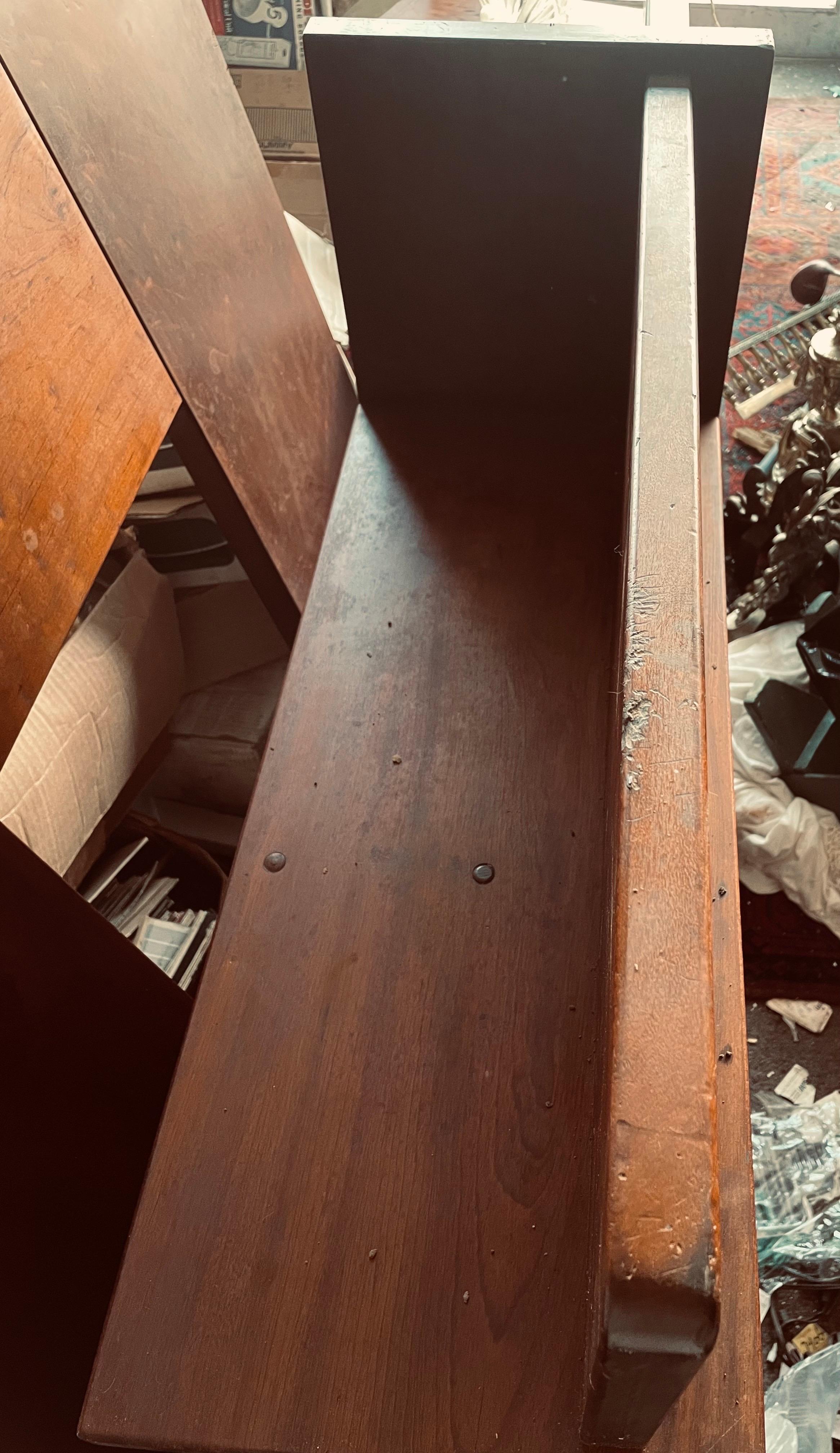 Mid Century Square Coffee Table w/Center Cut-Out For Sale 14