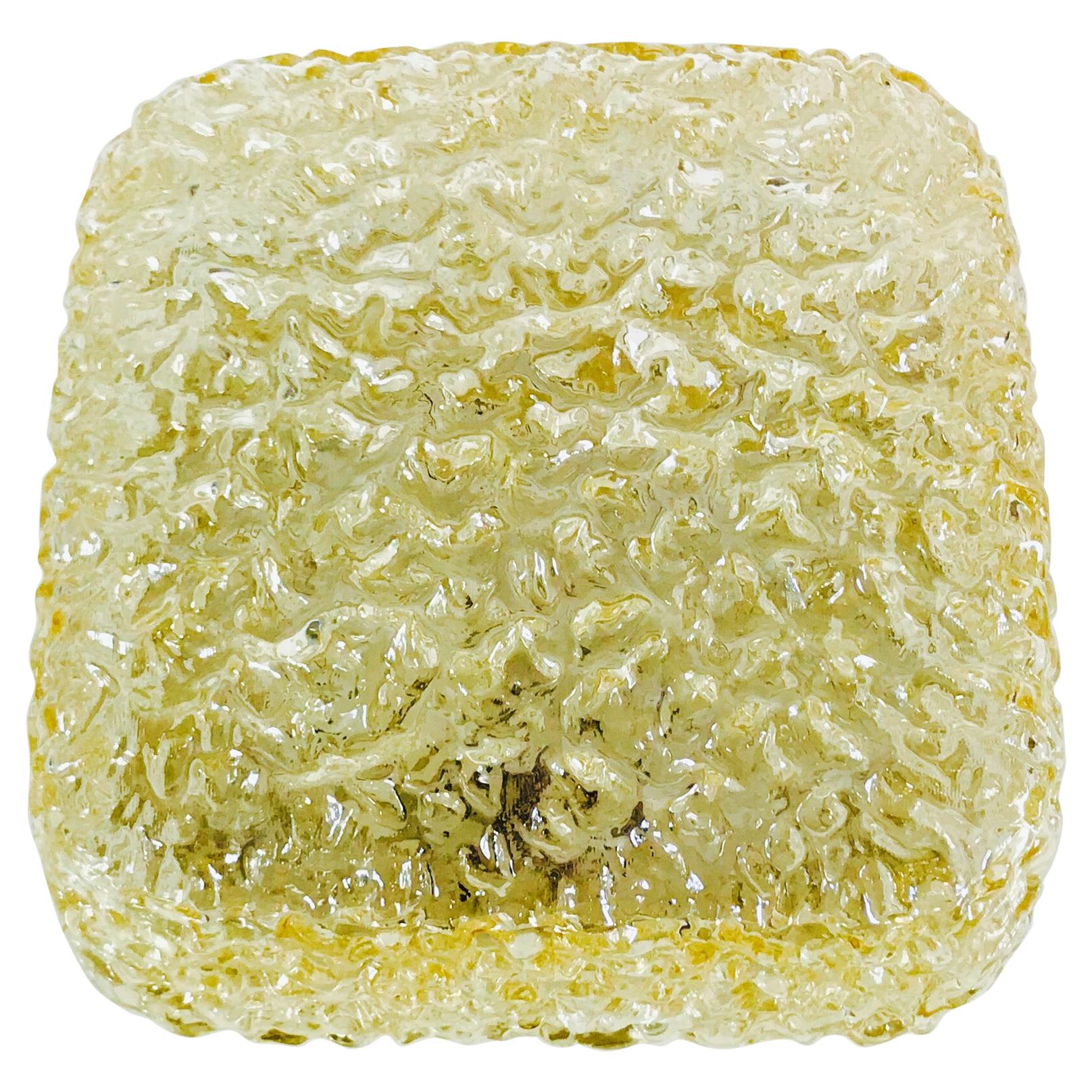 Quadratische Crystal Flush Mount von Limburg, 1960er Jahre, Mitte des Jahrhunderts im Angebot