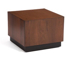 Mid Century Square Cube Table Plinth Baser Castors Adrian Pearsall Milo Baughman