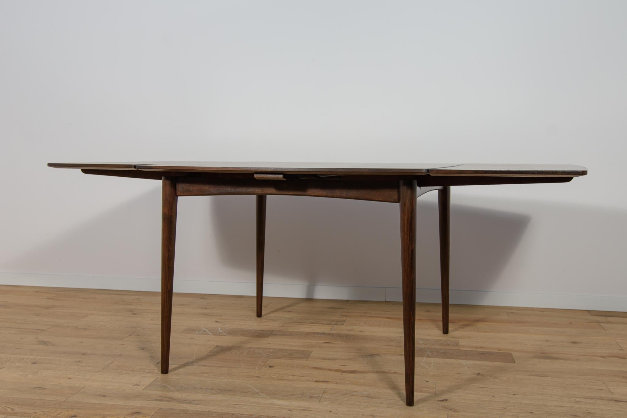 Carré du milieu du siècle  Table de salle à manger extensible en palissandre, Danemark, années 1960 en vente 8