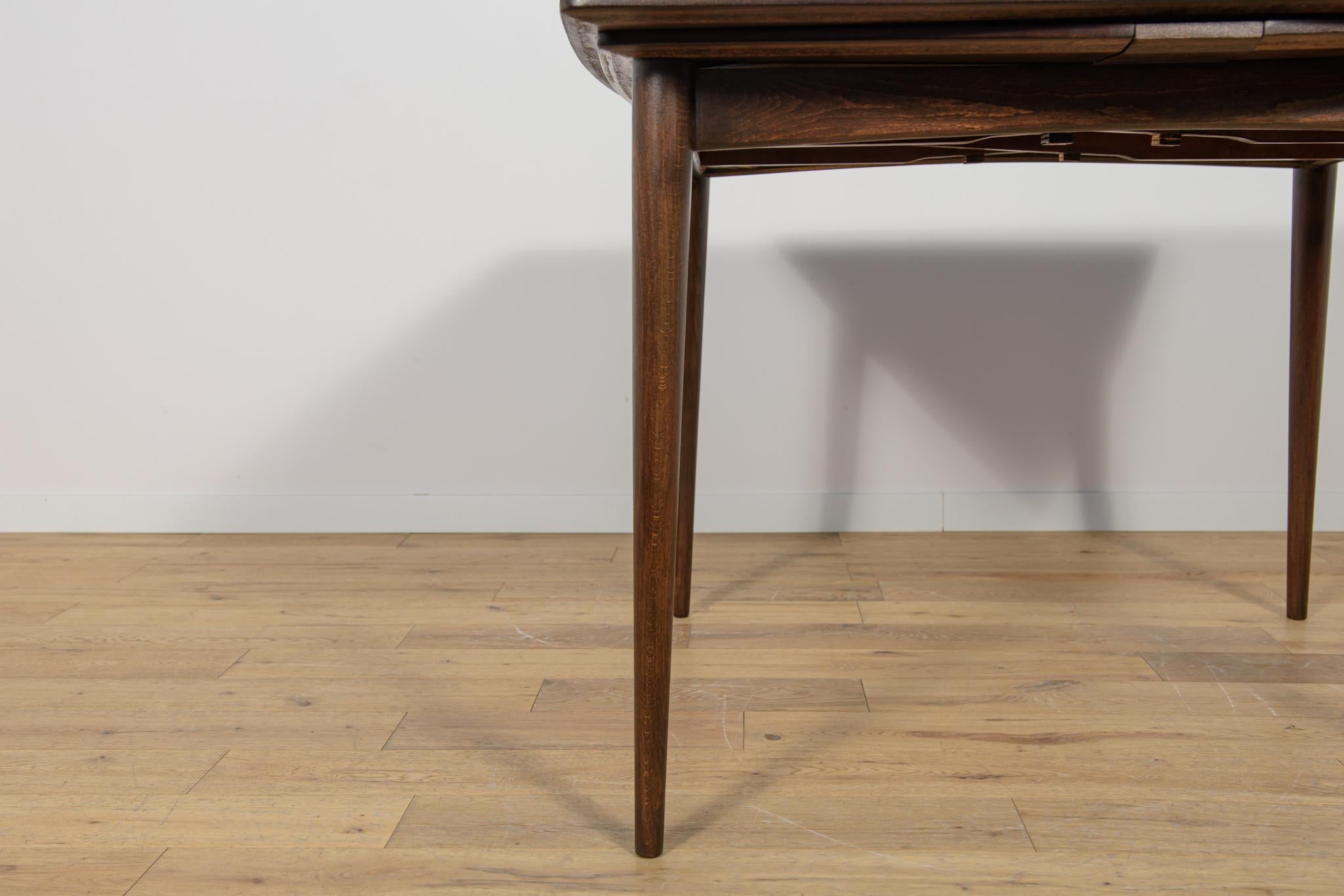 Carré du milieu du siècle  Table de salle à manger extensible en palissandre, Danemark, années 1960 en vente 9