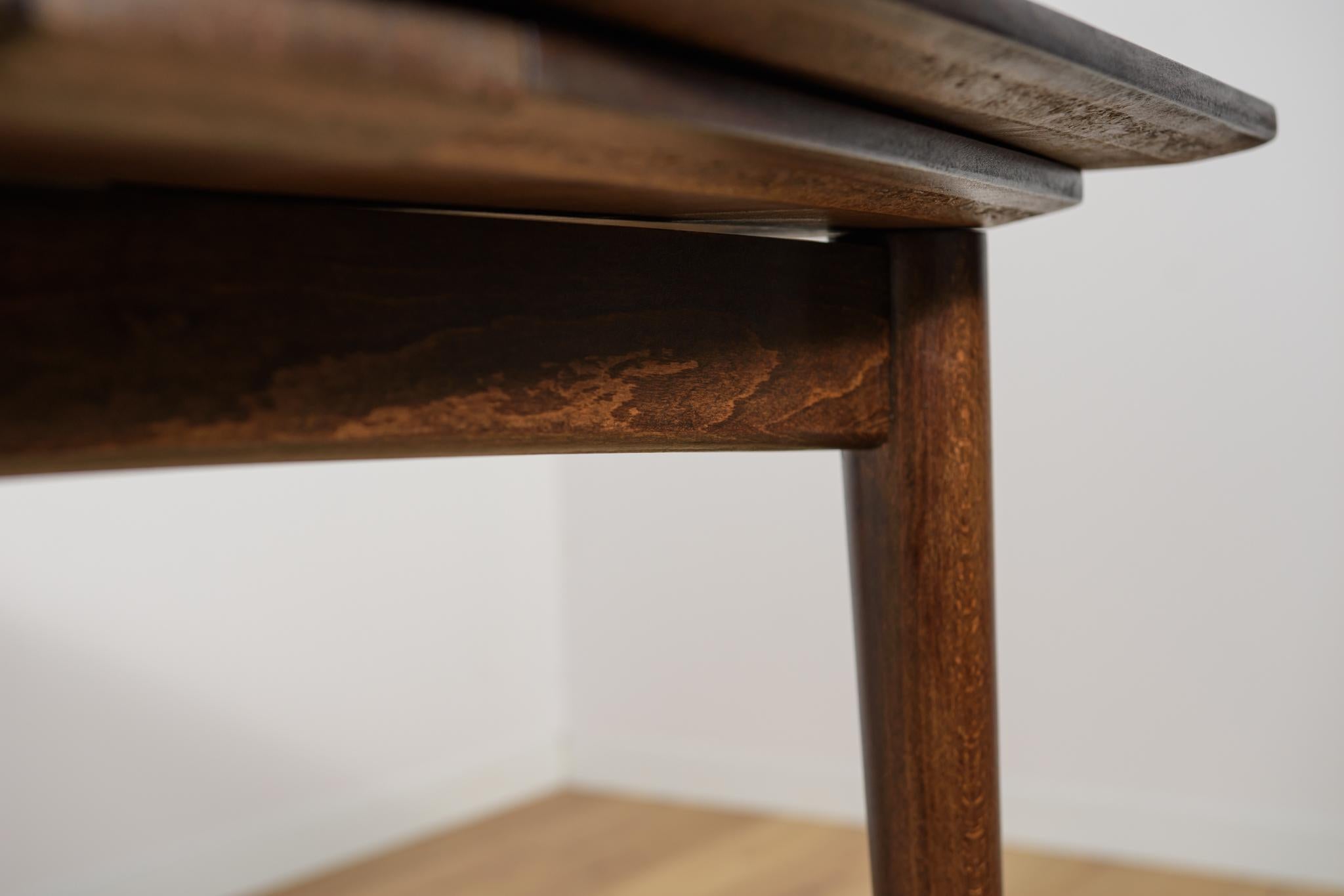 Carré du milieu du siècle  Table de salle à manger extensible en palissandre, Danemark, années 1960 en vente 12