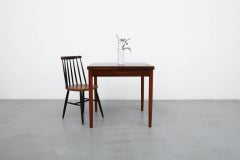 Mid-Century Square Rosewood Dining Table with Extensions
