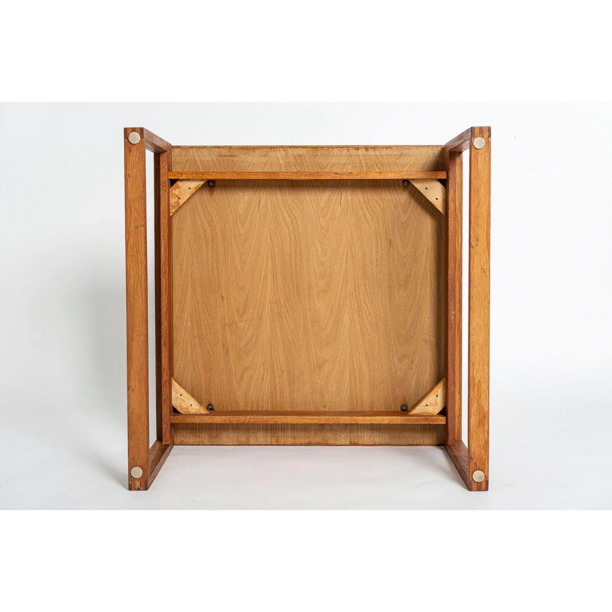 Midcentury Square Wood Coffee Table by Jens Risom, 1960s 1