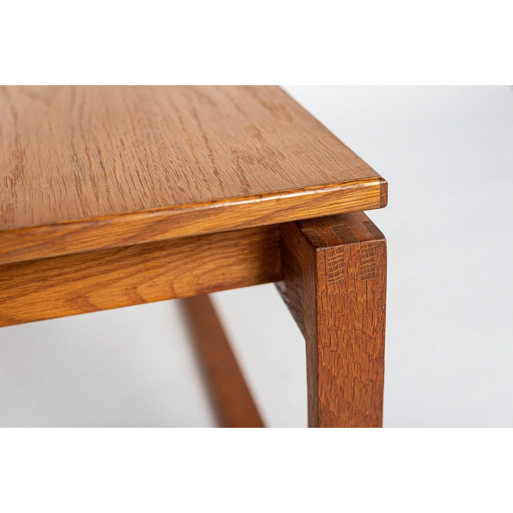 Midcentury Square Wood Coffee Table by Jens Risom, 1960s 3