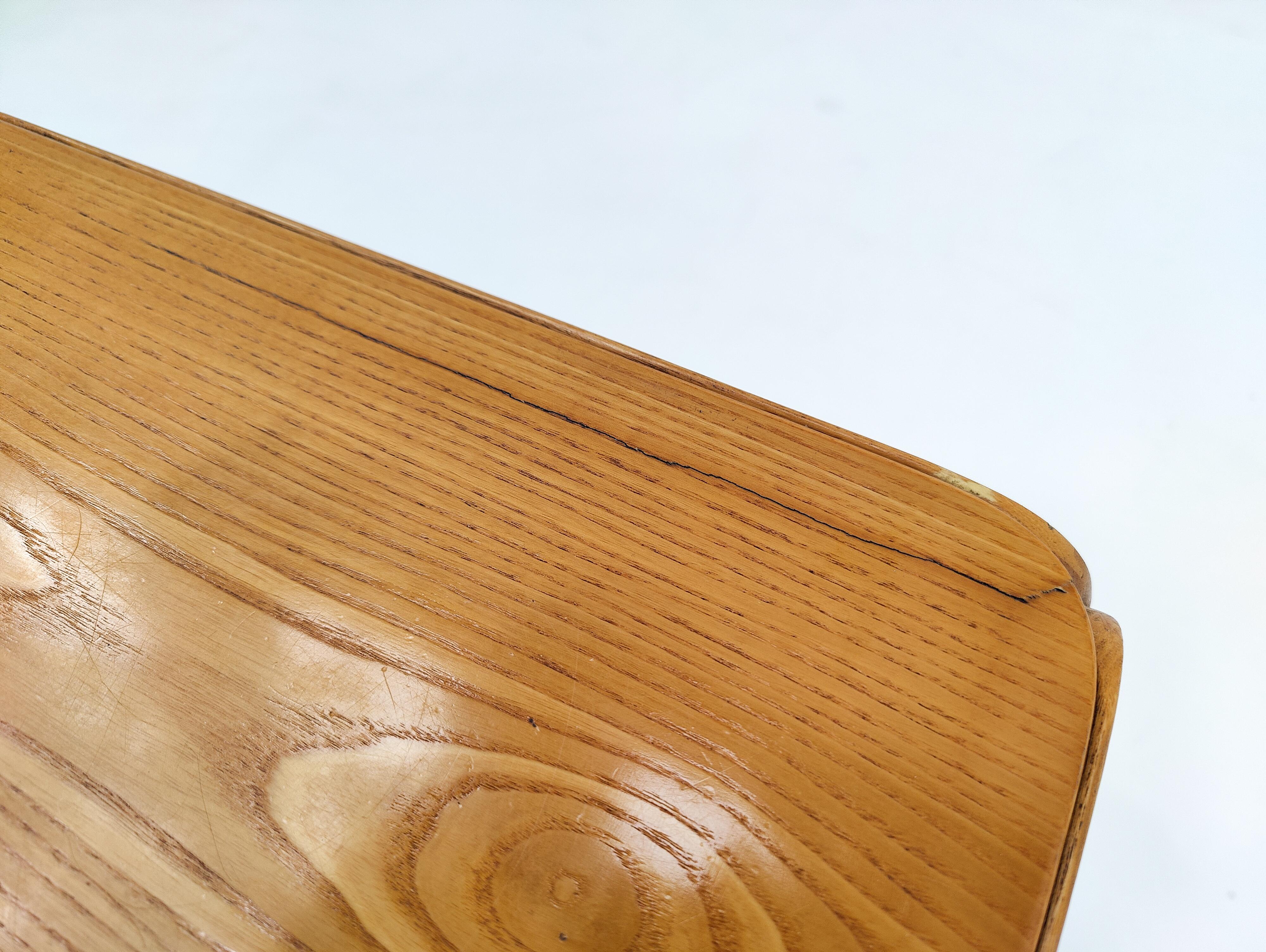 Tavolino quadrato in legno di metà secolo di Derk Jan de Vries - Paesi Bassi 1960.
