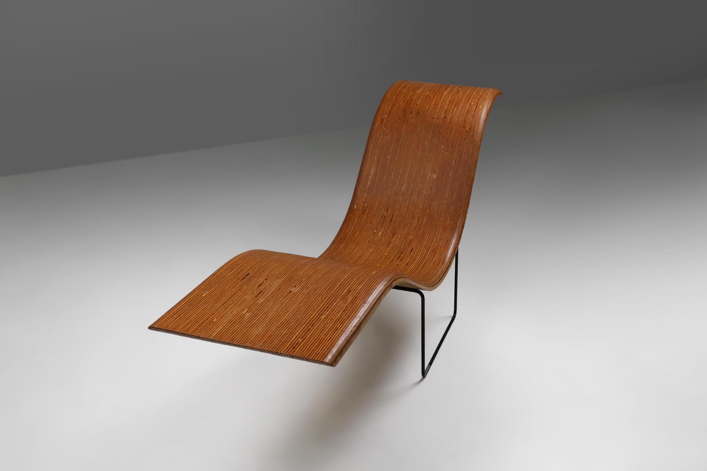 Fin du 20e siècle Fauteuil de salon en stratifié du milieu du siècle dernier par Tiller Lesser, Allemagne 1990 en vente