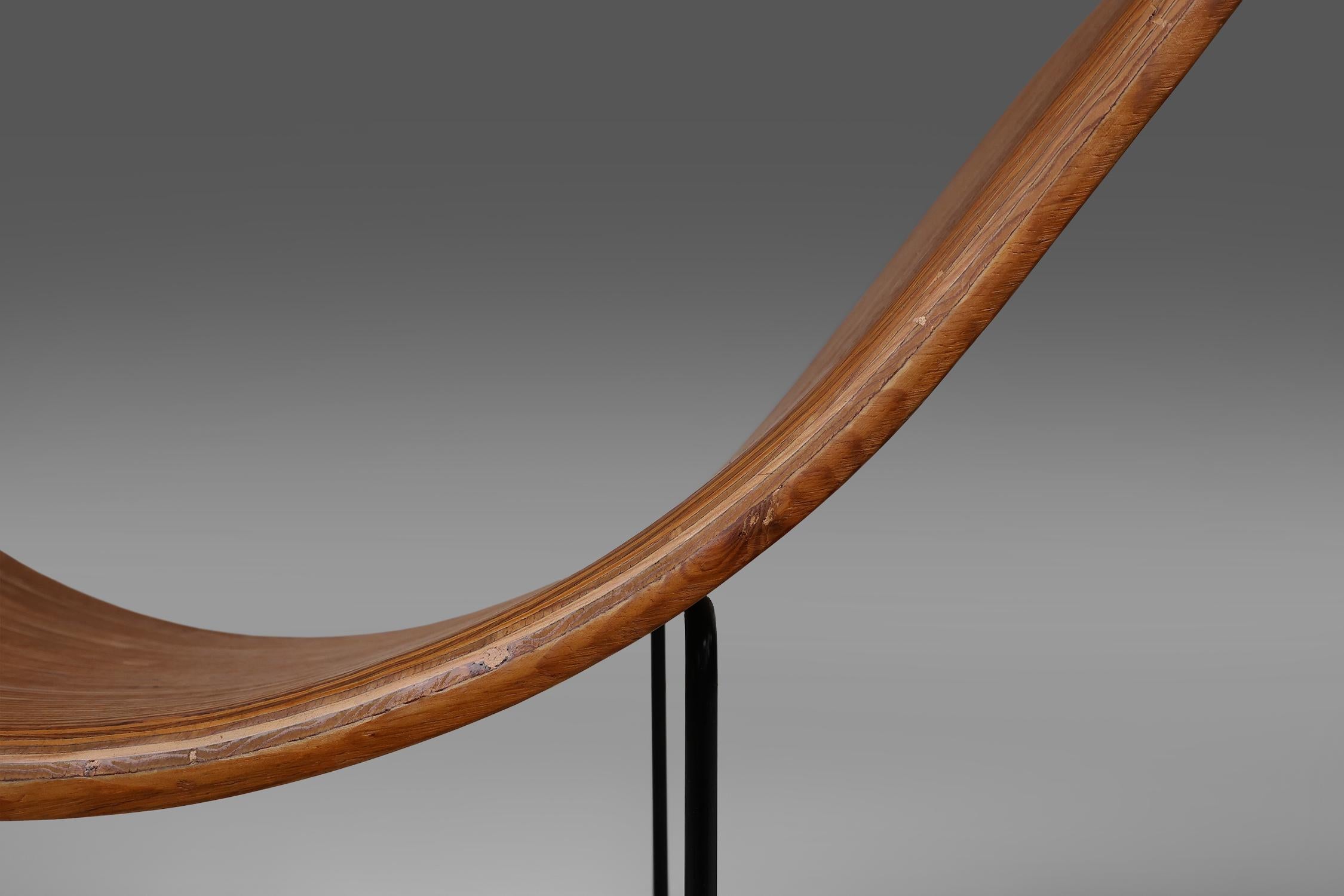 Métal Fauteuil de salon en stratifié du milieu du siècle dernier par Tiller Lesser, Allemagne 1990 en vente
